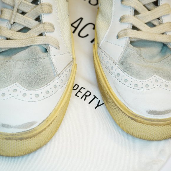 Golden Goose - Mid Star Leather Sneakers, White, Multiple Sizes, New W COA, Bag - Picture 2 of 7